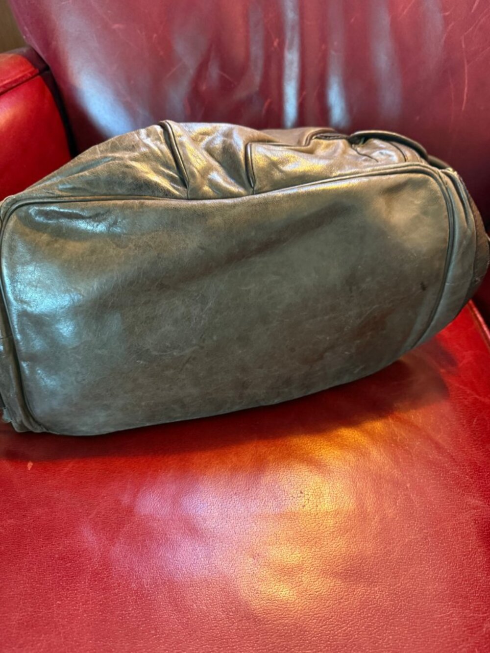 L.A.M.B. by Gwen Stefani Brown Genuine Leather Slouch Hobo Shoulder Handbag | Y2 - Picture 5 of 13